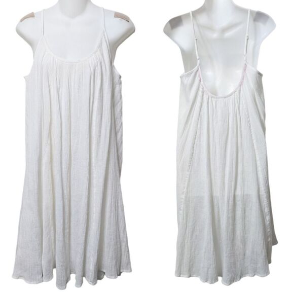 NWOT ANTHROPOLOGIE Michelle Plisse Crinkle Gauze Tank Dress M - Picture 1 of 8